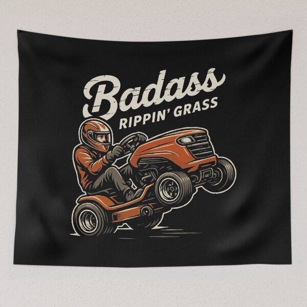 Item preview, Racing Mower - Rippin' Grass - Lawn Mower Racing designed and sold by RaceDayRags.