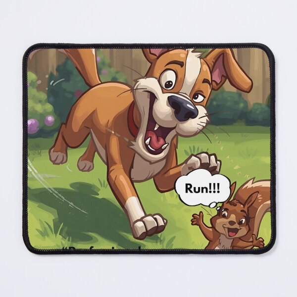 Item preview, ?️ “Professional Squirrel Alarm System – Funny Dog & Squirrel Cartoon” designed and sold by george335555.