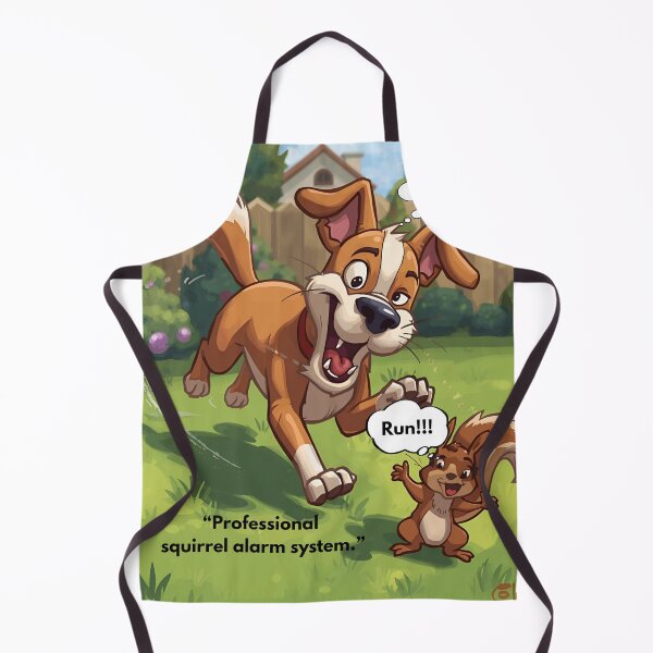 Item preview, ?️ “Professional Squirrel Alarm System – Funny Dog & Squirrel Cartoon” designed and sold by george335555.