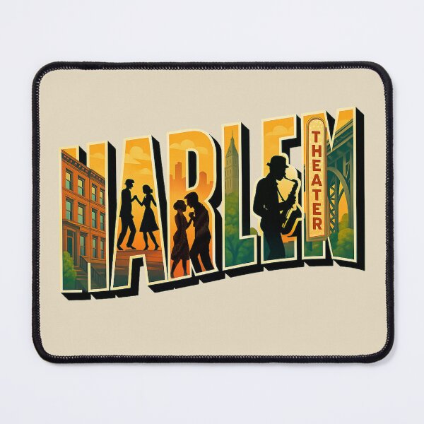 Item preview, Harlem, New York City -- Vintage Jazz & Cityscape designed and sold by Myra365Art.