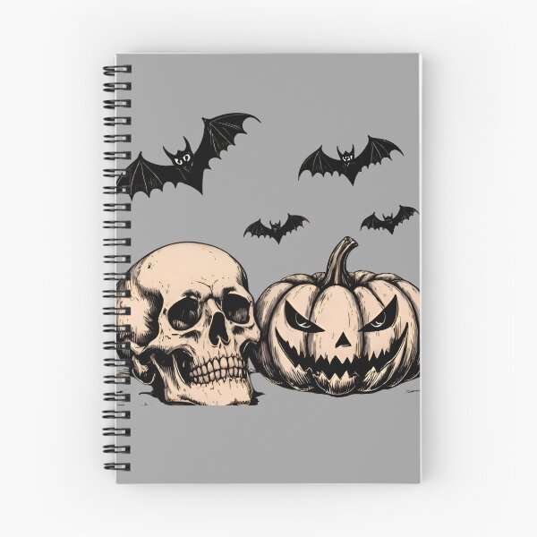 Item preview, Creepy Skulls with Pumpkin Lantern designed and sold by SBEE-jirapha.