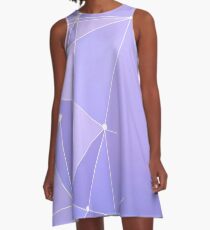 Lila Wand 2.0 A-Linien Kleid