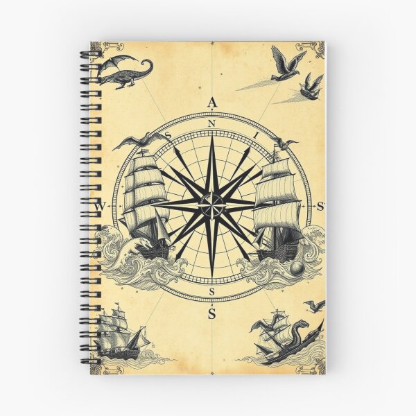 Item preview, Vintage Nautical Map with Sea Monsters designed and sold by Shop9999.