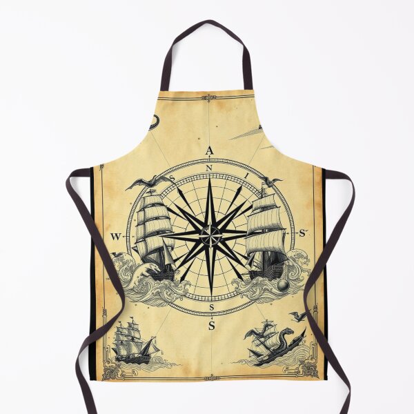 Item preview, Vintage Nautical Map with Sea Monsters designed and sold by Shop9999.