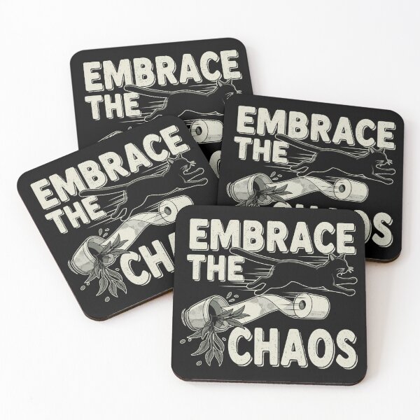 Item preview, AUG-138 Embrace the Chaos Funny Cat | Mischievous Cat Lover Gift designed and sold by noberic.