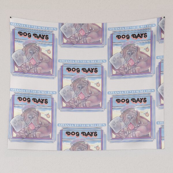 Item preview, Soulful Hound Dog Days Art Print - Retro 70s Aesthetic designed and sold by TobinWalsh.