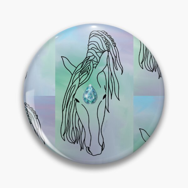Item preview, Signed Art Print: Horse with Gem, full background designed and sold by Waubamik Perry.