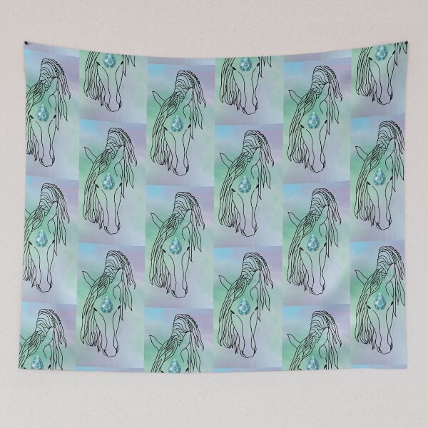 Item preview, Signed Art Print: Horse with Gem, full background designed and sold by Waubamik Perry.
