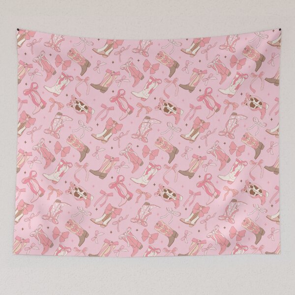Item preview, Kawaii Cowgirl Boot Pattern – Coquette Western Aesthetic designed and sold by smeraldosecrets.