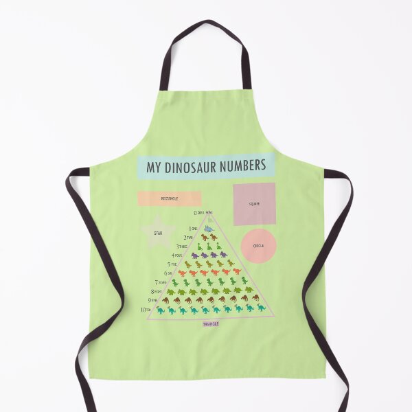 Item preview, Dinosaur Numbers and Shapes Poster | Educational Kids Wall Art designed and sold by FilizDesigner.