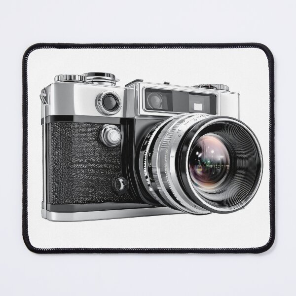 Item preview, Shiny metallic 3D camera symbol with lens reflection designed and sold by DadGenX.