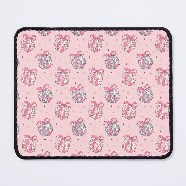 Item preview, Coquette Disco Balls – Pink & Silver with Bows Pattern designed and sold by smeraldosecrets.