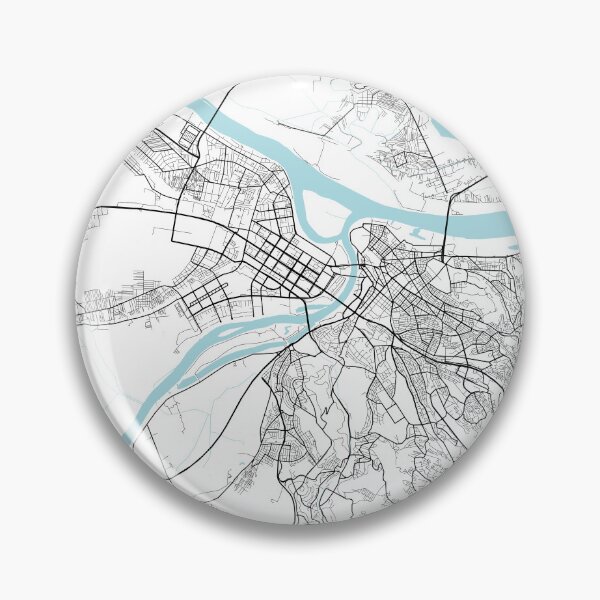 Artikelvorschau, Belgrad Stadtplan von Serbien - Kreis entworfen und verkauft von deMAP.