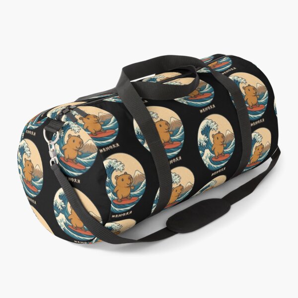 Item preview, Funny Capybara Japanese Kanagawa Wave Japan Surfing Boys Girls Kids designed and sold by rafaeltto.