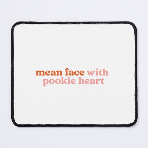 Item preview, Mean face with pookie heart designed and sold by Shubi.