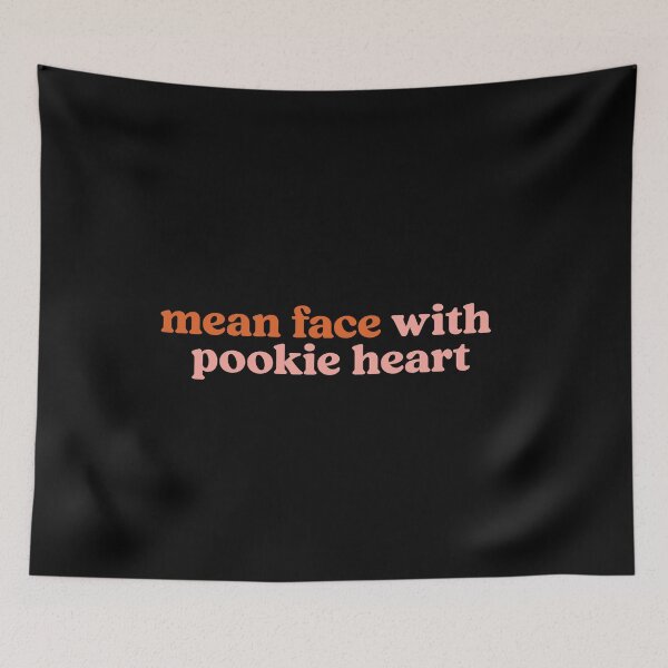 Item preview, Mean face with pookie heart designed and sold by Shubi.