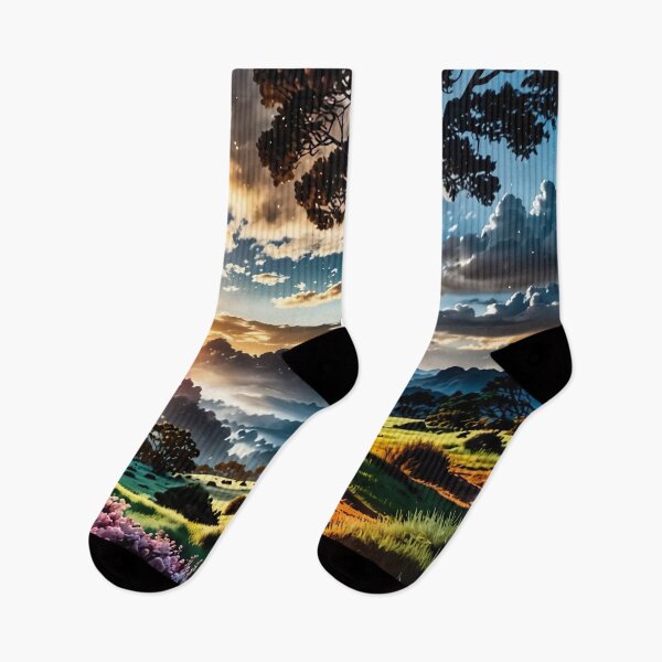 Item preview, Sunrise in the mysterious valley designed and sold by PixelParadies.