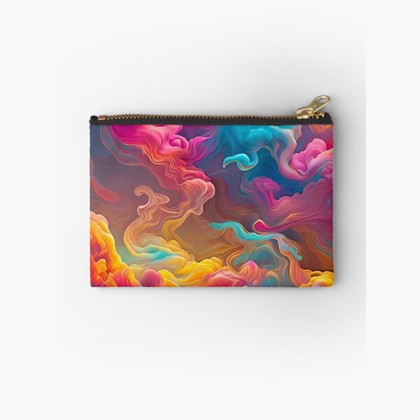 Item preview, Rainbow Cloud Swirling Smoke Dark Theme Diagonal Repeated Hexagonal Pattern Textures (Template) designed and sold by Digital-Davinci.