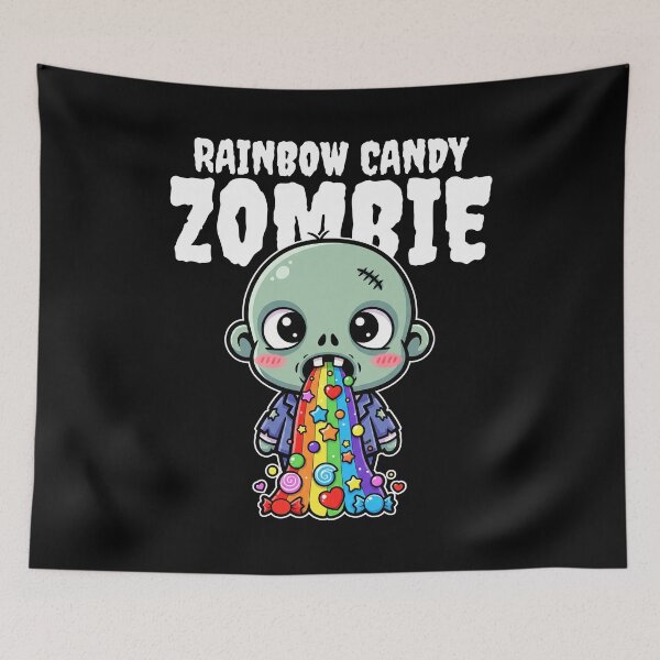 Item preview, RAINBOW CANDY ZOMBIE - ZOMBIE HALLOWEEN designed and sold by KEF Custom.