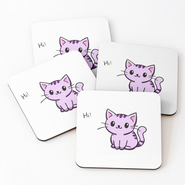 Item preview, Cute Cat Greeting Sticker designed and sold by bindusingla.