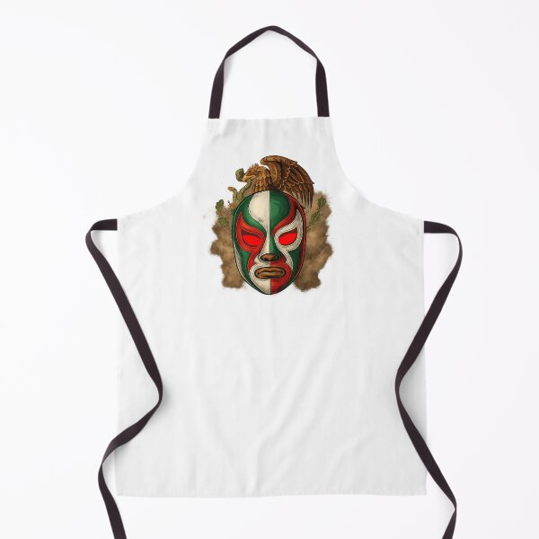 Item preview, Mexican Flag Lucha Libre – Eagle Snake Wrestling Mask with Battle Dust designed and sold by Lunaria Arts.