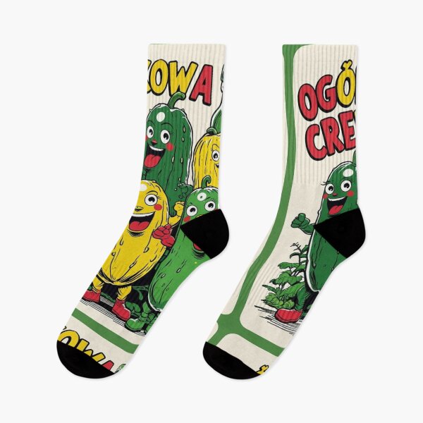 Item preview, Ogórkowa Crew – Funny Pickle Cartoon Characters Art designed and sold by dotitoko.