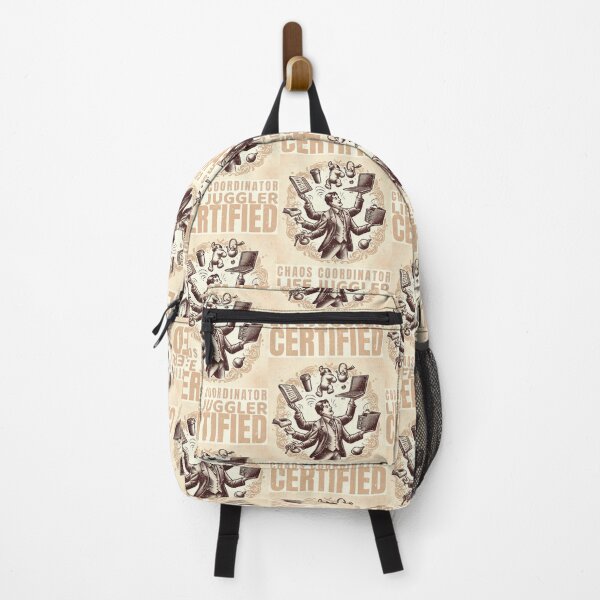 Item preview, Rustic Sepia Scene of a Chaotic Figure with Laptop, Keys, and Baby Bottle designed and sold by SplashTastic.