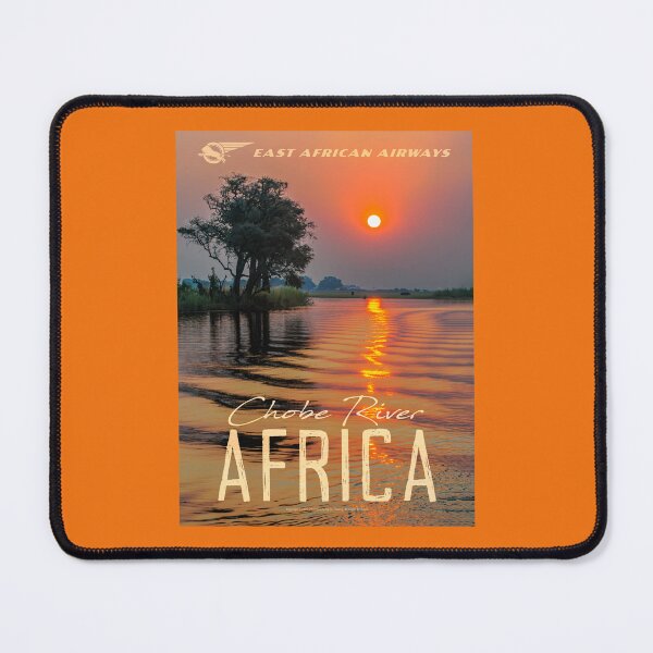 Item preview, Vintage-Style Chobe River Africa Travel Poster designed and sold by travelwitheric.