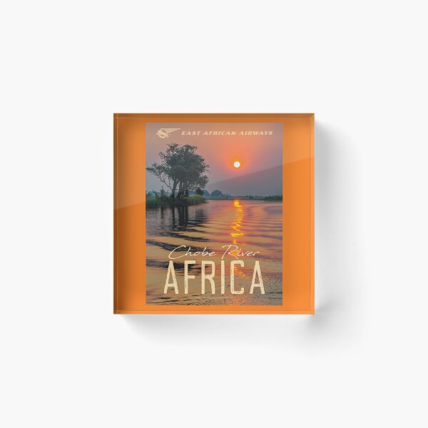 Item preview,  Vintage-Style Chobe River Africa Travel Poster designed and sold by travelwitheric.