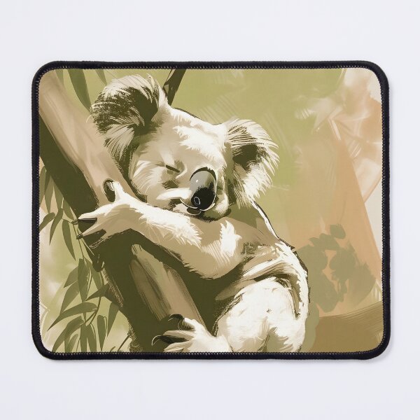 Item preview, Sleeping Baby Koala Watercolor Nursery Art designed and sold by WabiSabiSjak.
