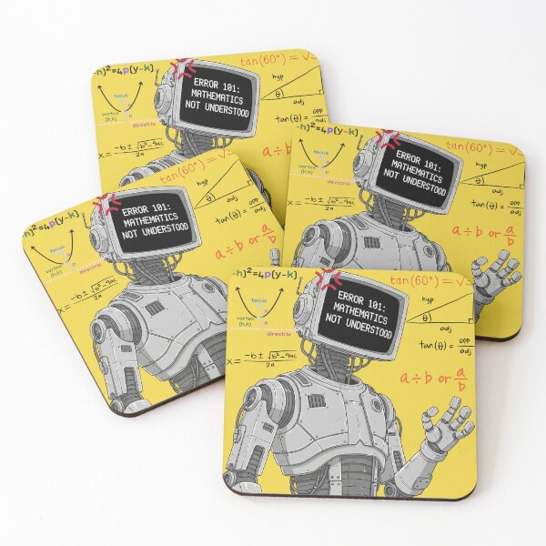 Item preview, Error 101: Math Not Found – Funny Robot Design designed and sold by hiraum.