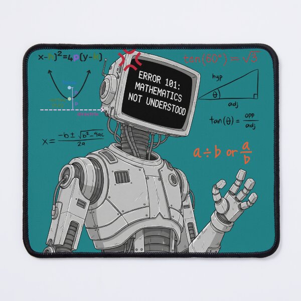 Item preview, Error 101: Math Not Found – Funny Robot Design designed and sold by hiraum.