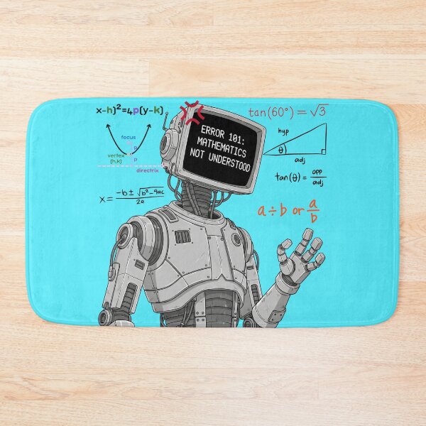 Item preview, Error 101: Math Not Found – Funny Robot Design designed and sold by hiraum.