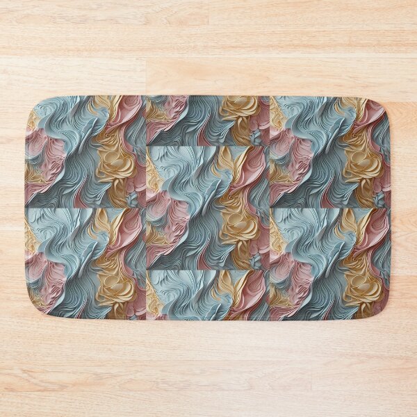 Item preview, Rainbow Swirling Wax Waves, Pastel, Light Theme, Diagonal Repeated Hexagonal Pattern Textures  designed and sold by Digital-Davinci.