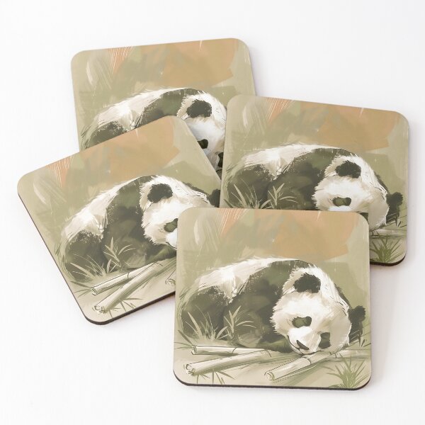 Item preview, Sleeping Panda Cub – Peaceful Bamboo Rest designed and sold by WabiSabiSjak.