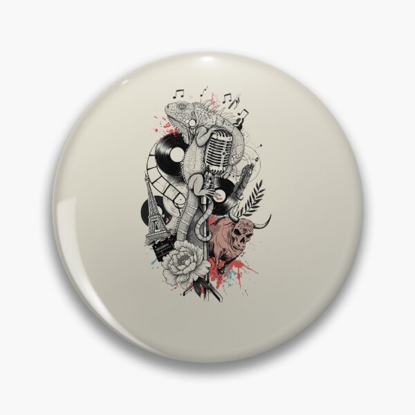 Artikelvorschau, Blackwork Tattoo mit Farbspritzern Essential T-Shirt entworfen und verkauft von anandsiva2703.