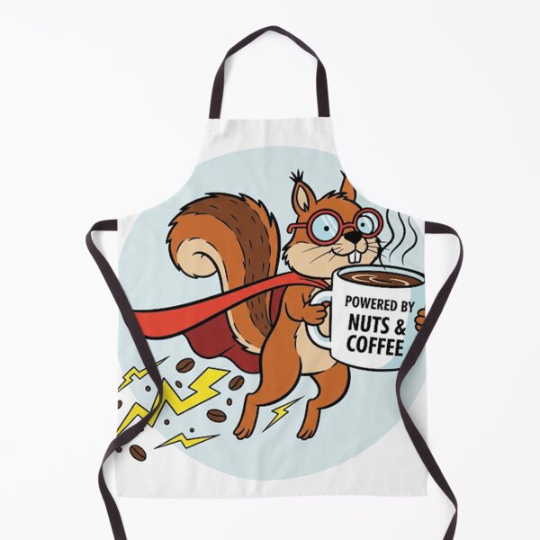 Item preview, "Powered by nuts and coffee" Super Squirrel designed and sold by snapacrab.