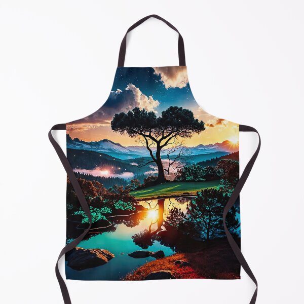 Item preview, The lonely watchman at the evening lake designed and sold by PixelParadies.