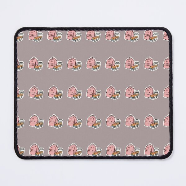 Item preview, Pink Backpack with Books and Coffee Cup Sticker | Cute Student Study Aesthetic designed and sold by StickerGalleria.