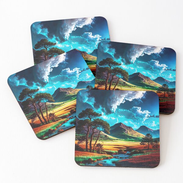 Item preview, The stream under the cosmic sky designed and sold by PixelParadies.