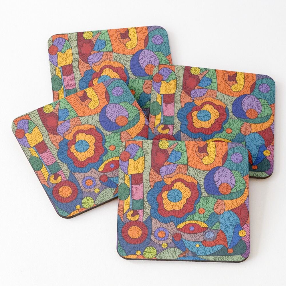 Item preview, Coasters (Set of 4) designed and sold by GUNAPRIYAA.