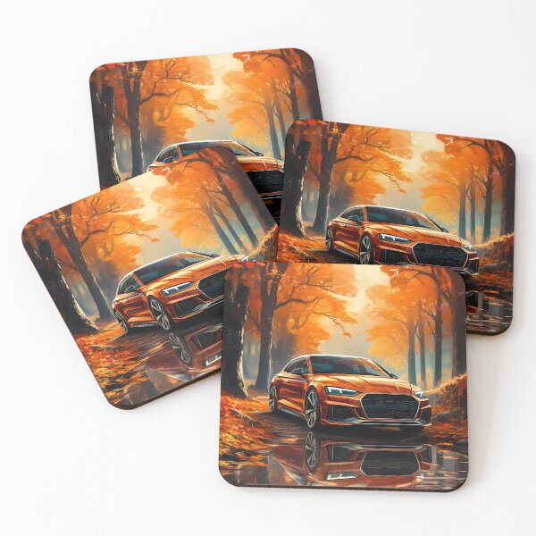 Item preview, Autumn Forest Path Highlights The Beauty Of This Car designed and sold by RevUpDesign.