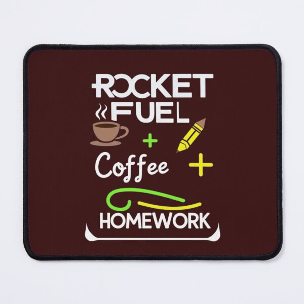 Item preview, Rocket Fuel = Coffee + Homework – Fun Student Quote designed and sold by Lazy Planet.