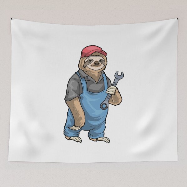 Item preview, Sloth Mechanic Wrench designed and sold by Snabdesign84.