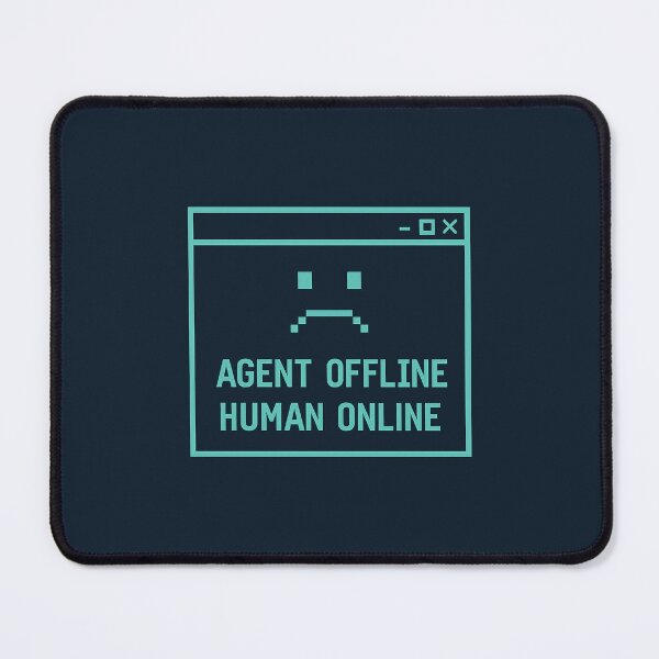 Item preview, Agent Offline, Human Online – Retro Pixel Tech Design designed and sold by Bratak.