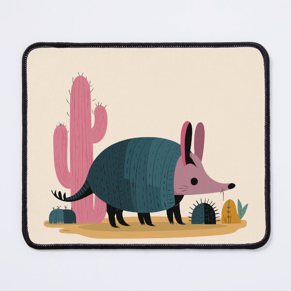Item preview, Armadillo with Cactus – Cute Cartoon Animal T-Shirt designed and sold by M2-D2.