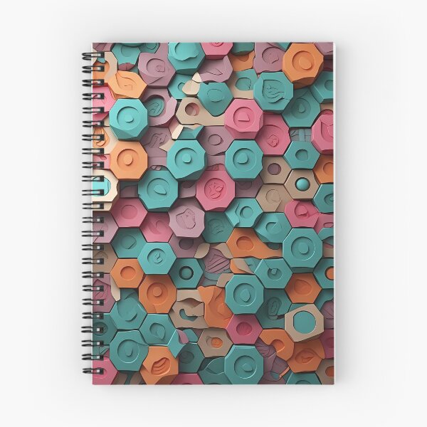 Item preview, Hexagon Circles, Irregular, Jigsaw Tiles, Square, Crisscross, Tiles, Pink Beige Flowery Motif, Blue Background, Flowery Mosaic Motif,  Diagonal Repeated Hexagonal Pattern Textures (Template) designed and sold by Digital-Davinci.