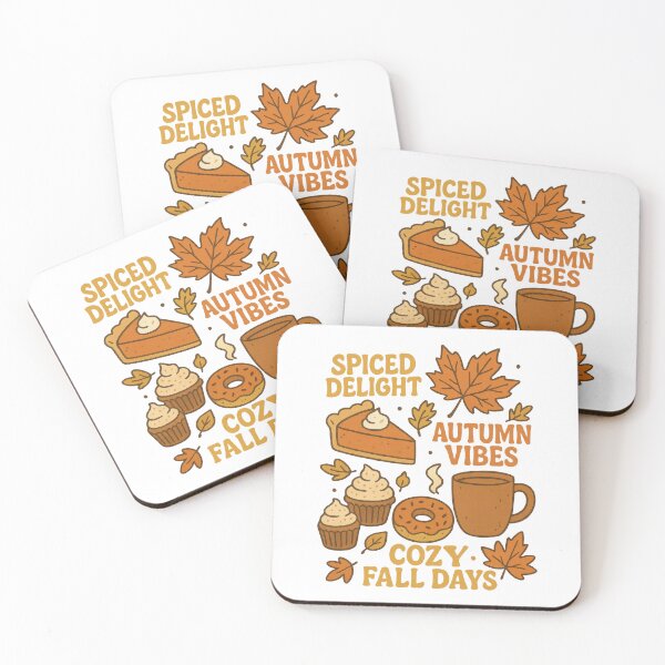 Item preview, Cozy Fall Days – Autumn Vibes and Spiced Treats Illustration designed and sold by inkoutninja.