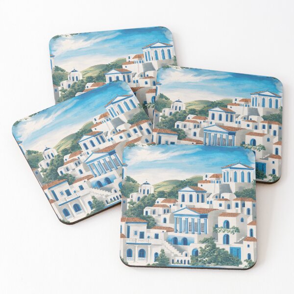 Item preview, Greek City Toile de jouy  designed and sold by Tamas Das.