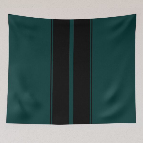 Item preview, Dual Racing Stripes 2 Outer Pinstripes (Black - Dark Teal) designed and sold by Racing Stripes Only.